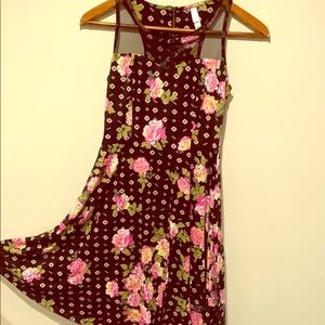 Mesh meets roses meets Navajo dress